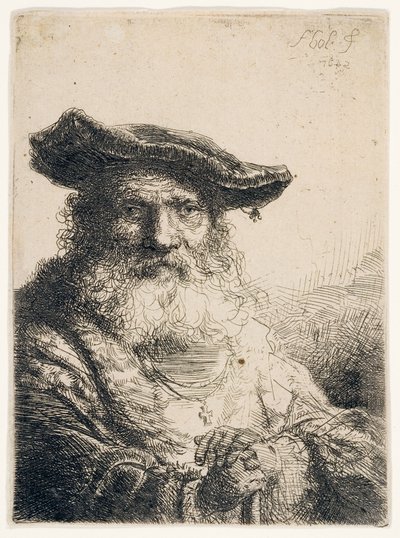 Old Man with Flowing Beard by Ferdinand Bol